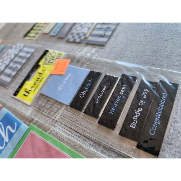 Mambi Threads Baby Boy Scrapbook Dimensional Stickers New LOT Me & My Big #40 - Picture 4 of 6